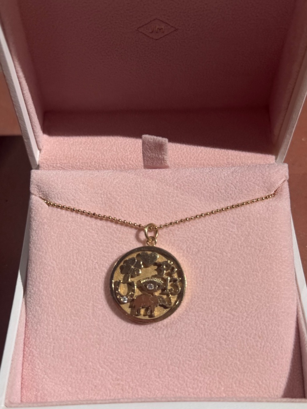 Jennifer Meyer 18K yellow gold good luck necklace
